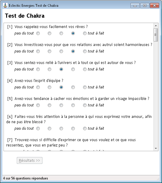 Questions capture d'écran