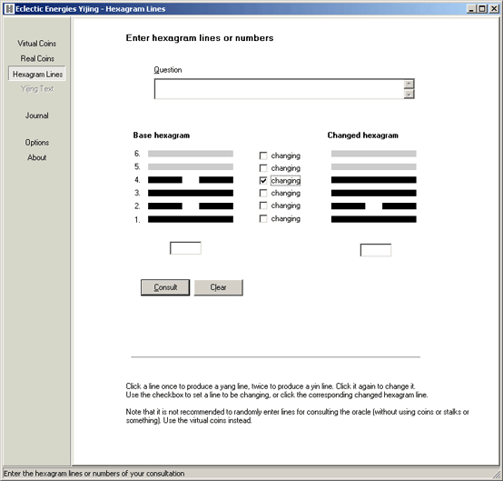 Hexagram lines screenshot